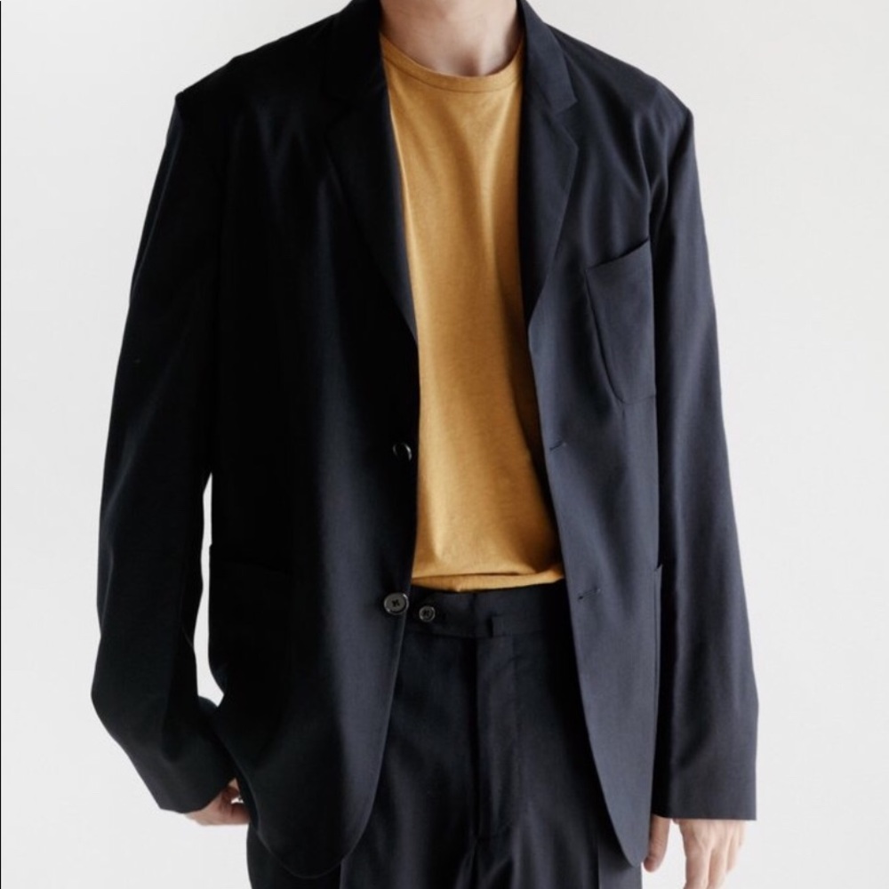 Margaret Howell black linen men’s blazer